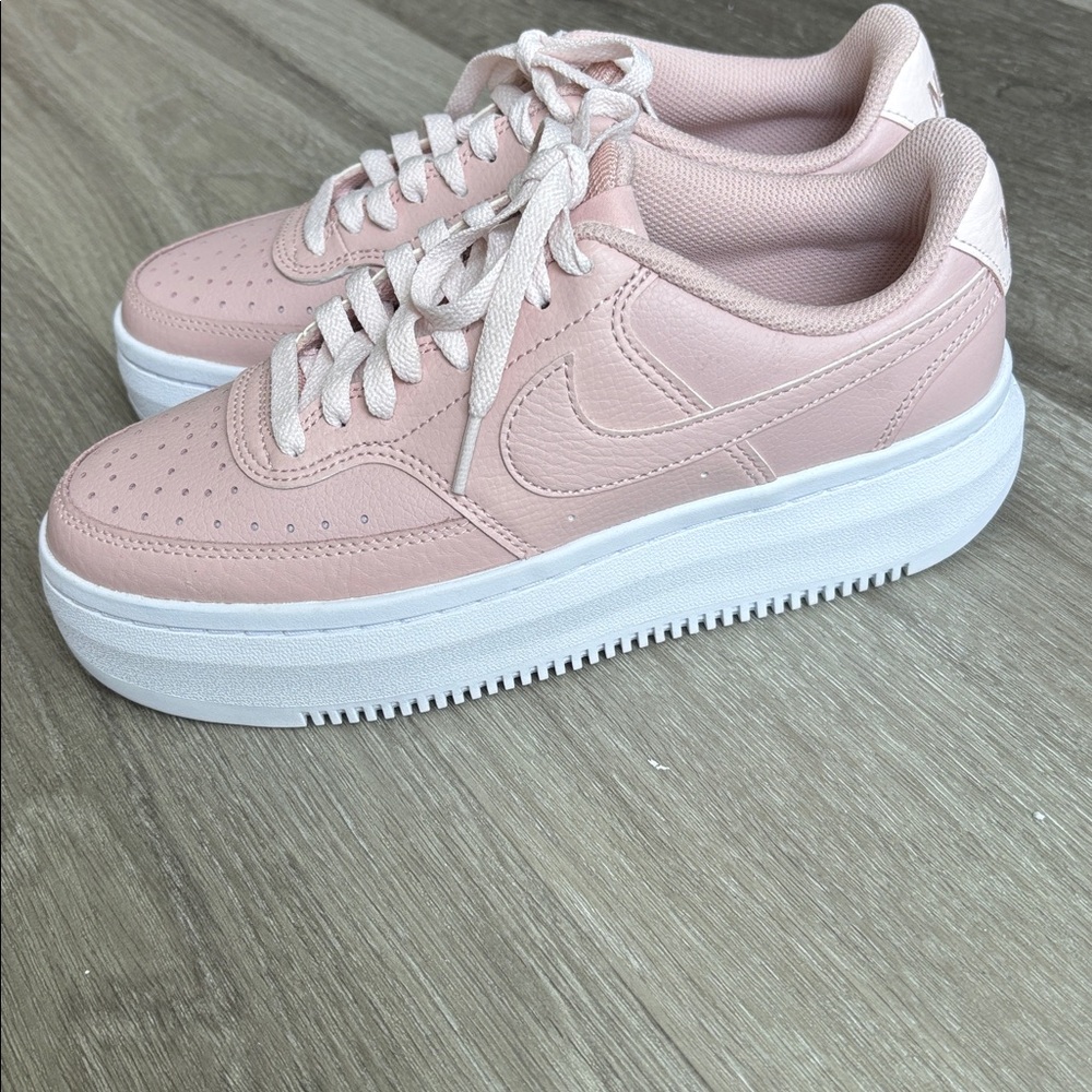 Nike Women's Blush Pink Platform Sneakers